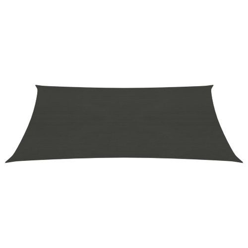 Voile d'ombrage 160 g/m² Anthracite 3,5x4,5 m PEHD - Photo n°3; ?>