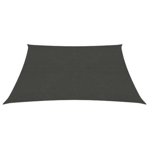 Voile d'ombrage 160 g/m² Anthracite 3x3 m PEHD - Photo n°3; ?>