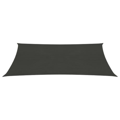 Voile d'ombrage 160 g/m² Anthracite 4x7 m PEHD - Photo n°3; ?>