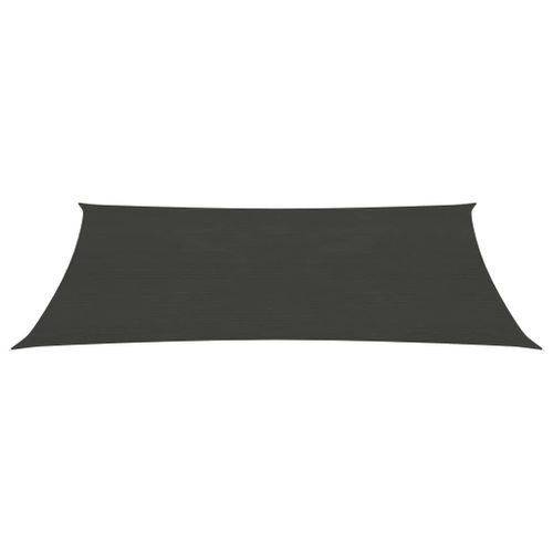Voile d'ombrage 160 g/m² Anthracite 5x8 m PEHD - Photo n°3; ?>