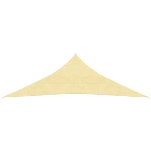 Voile d'ombrage 160 g/m² Beige 2,5x2,5x3,5 m PEHD - Photo n°2; ?>