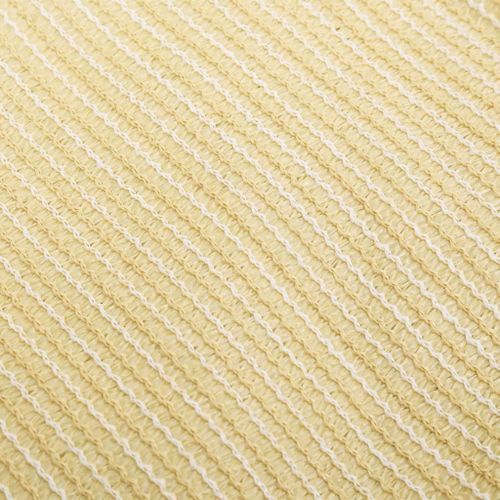 Voile d'ombrage 160 g/m² Beige 2,5x2,5x3,5 m PEHD - Photo n°3; ?>