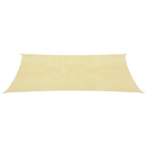 Voile d'ombrage 160 g/m² Beige 2,5x4,5 m PEHD - Photo n°2; ?>