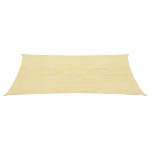 Voile d'ombrage 160 g/m² Beige 2,5x4 m PEHD - Photo n°2; ?>