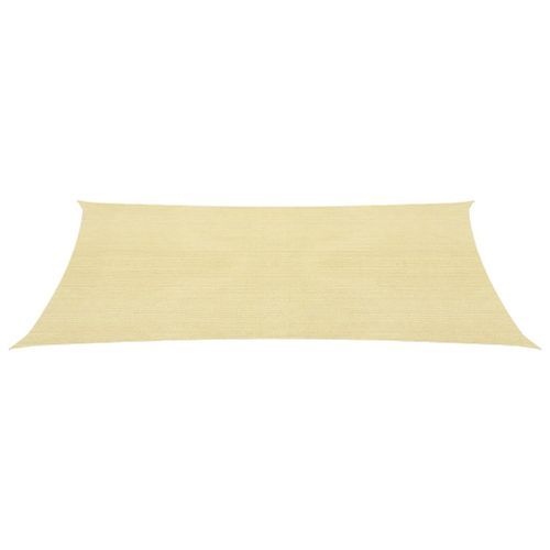 Voile d'ombrage 160 g/m² Beige 2,5x5 m PEHD - Photo n°2; ?>