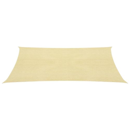 Voile d'ombrage 160 g/m² Beige 2x3,5 m PEHD - Photo n°3; ?>