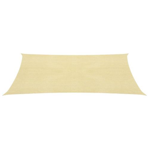 Voile d'ombrage 160 g/m² Beige 2x3 m PEHD - Photo n°3; ?>