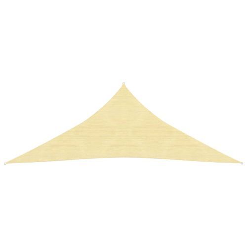 Voile d'ombrage 160 g/m² Beige 3x3x3 m PEHD - Photo n°3; ?>