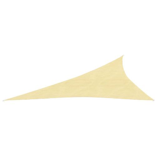 Voile d'ombrage 160 g/m² Beige 3x4x5 m PEHD - Photo n°2; ?>