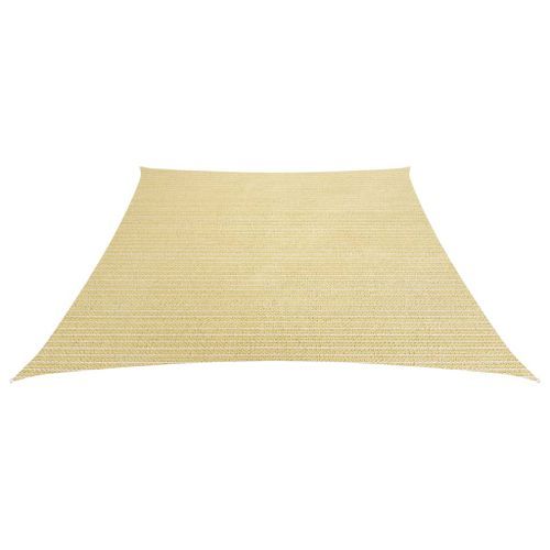 Voile d'ombrage 160 g/m² Beige 4/5x3 m PEHD - Photo n°2; ?>