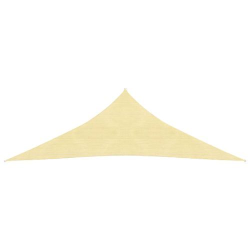 Voile d'ombrage 160 g/m² Beige 4x4x5,8 m PEHD - Photo n°2; ?>