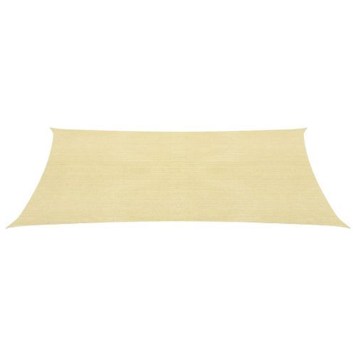 Voile d'ombrage 160 g/m² Beige 5x8 m PEHD - Photo n°2; ?>