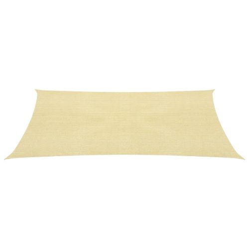 Voile d'ombrage 160 g/m² Beige 6x7 m PEHD - Photo n°3; ?>