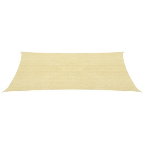 Voile d'ombrage 160 g/m² Beige 7x7 m PEHD - Photo n°2; ?>