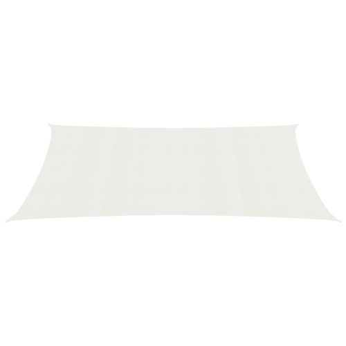 Voile d'ombrage 160 g/m² Blanc 2,5x4,5 m PEHD - Photo n°3; ?>