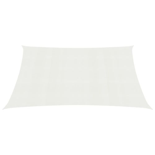 Voile d'ombrage 160 g/m² Blanc 2x2,5 m PEHD - Photo n°3; ?>
