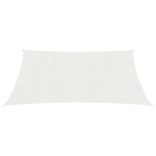 Voile d'ombrage 160 g/m² Blanc 2x4,5 m PEHD - Photo n°3; ?>