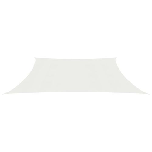 Voile d'ombrage 160 g/m² Blanc 3/4x2 m PEHD - Photo n°3; ?>