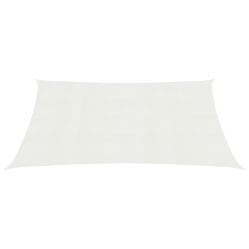 Voile d'ombrage 160 g/m² Blanc 3,5x4,5 m PEHD - Photo n°3; ?>