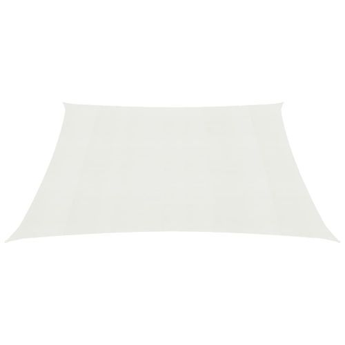 Voile d'ombrage 160 g/m² Blanc 3x3 m PEHD - Photo n°3; ?>