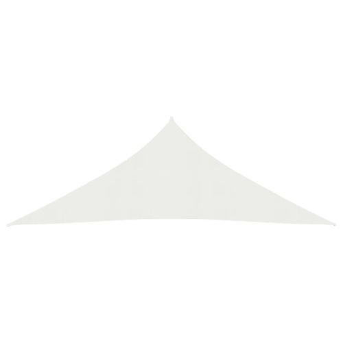 Voile d'ombrage 160 g/m² Blanc 3x3x3 m PEHD - Photo n°3; ?>