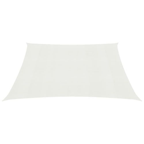 Voile d'ombrage 160 g/m² Blanc 4x4 m PEHD - Photo n°3; ?>