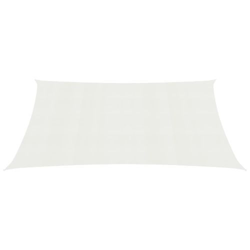 Voile d'ombrage 160 g/m² Blanc 4x7 m PEHD - Photo n°3; ?>