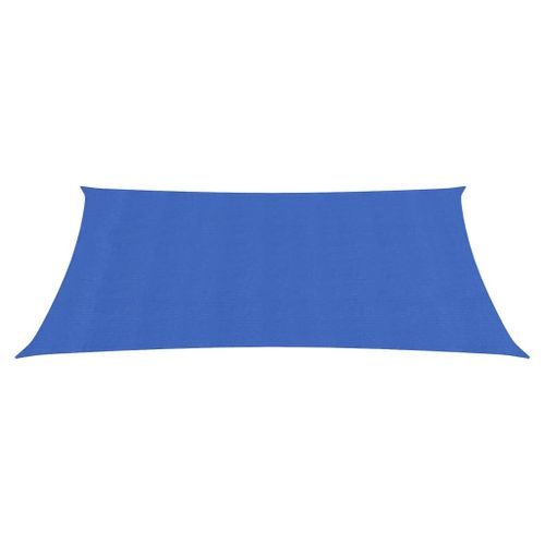 Voile d'ombrage 160 g/m² Bleu 2,5x3,5 m PEHD - Photo n°3; ?>