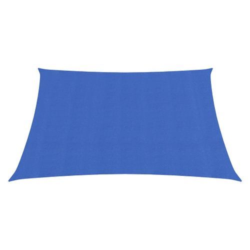 Voile d'ombrage 160 g/m² carré bleu 4,5x4,5 m PEHD - Photo n°2; ?>