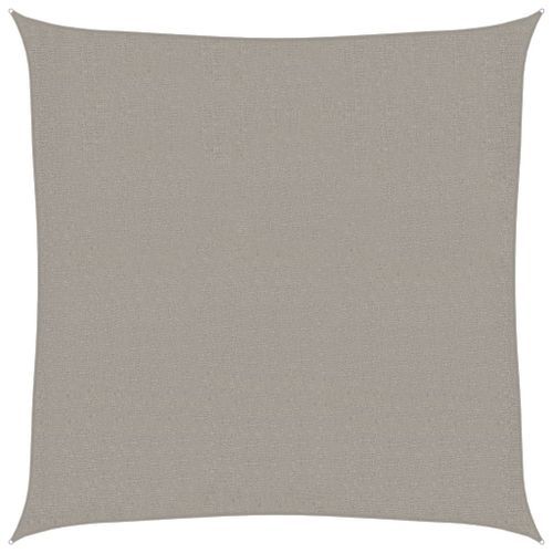 Voile d'ombrage 160 g/m² carré gris clair 2,5x2,5 m PEHD - Photo n°2; ?>