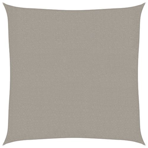 Voile d'ombrage 160 g/m² carré gris clair 2x2 m PEHD - Photo n°2; ?>