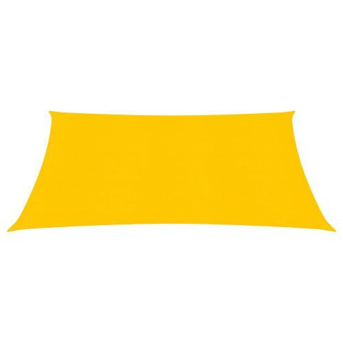 Voile d'ombrage 160 g/m² carré jaune 4,5x4,5 m PEHD - Photo n°2; ?>