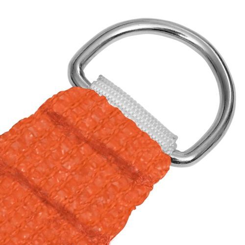 Voile d'ombrage 160 g/m² carré orange 4x4 m PEHD - Photo n°3; ?>