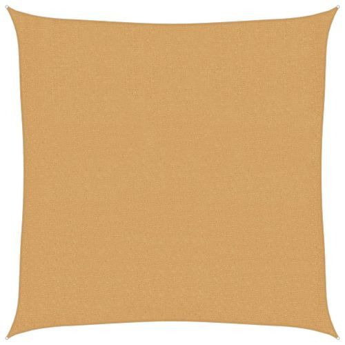 Voile d'ombrage 160 g/m² carré sable 2x2 m PEHD - Photo n°2; ?>