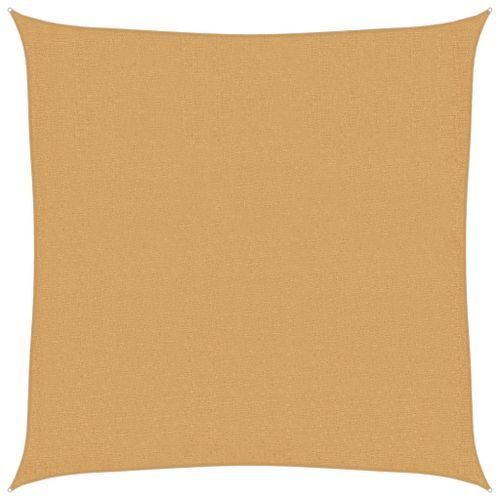 Voile d'ombrage 160 g/m² carré sable 3,6x3,6 m PEHD - Photo n°2; ?>