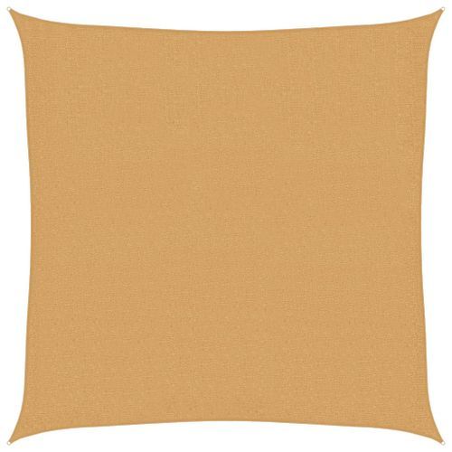 Voile d'ombrage 160 g/m² carré sable 3x3 m PEHD - Photo n°2; ?>