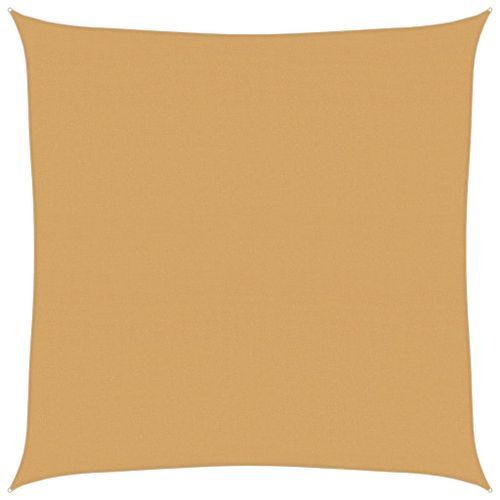 Voile d'ombrage 160 g/m² carré sable 7x7 m PEHD - Photo n°2; ?>