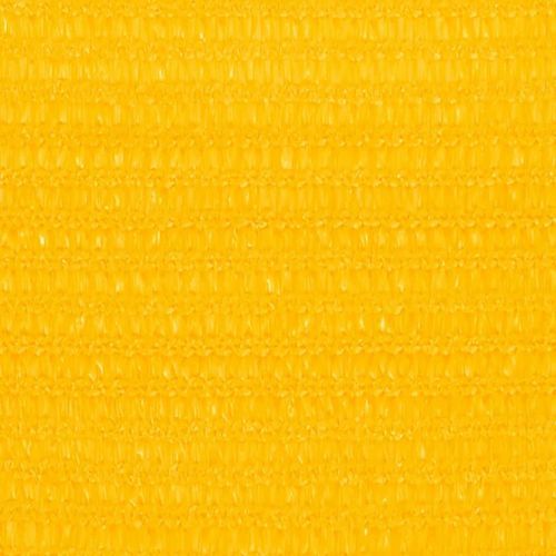 Voile d'ombrage 160 g/m² Jaune 2,5x2,5 m PEHD - Photo n°2; ?>