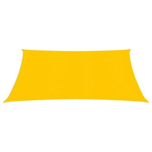 Voile d'ombrage 160 g/m² Jaune 2,5x2,5 m PEHD - Photo n°3; ?>