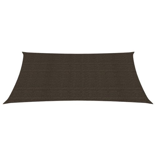 Voile d'ombrage 160 g/m² Marron 2,5x3,5 m PEHD - Photo n°3; ?>