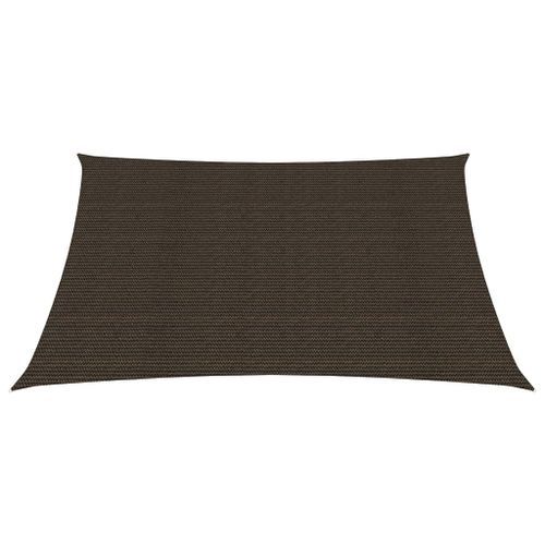 Voile d'ombrage 160 g/m² Marron 2,5x3 m PEHD - Photo n°3; ?>