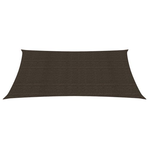 Voile d'ombrage 160 g/m² Marron 2,5x4 m PEHD - Photo n°3; ?>