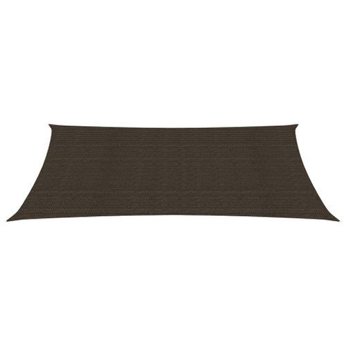 Voile d'ombrage 160 g/m² Marron 2,5x5 m PEHD - Photo n°3; ?>