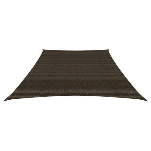 Voile d'ombrage 160 g/m² Marron 3/4x2 m PEHD - Photo n°2; ?>