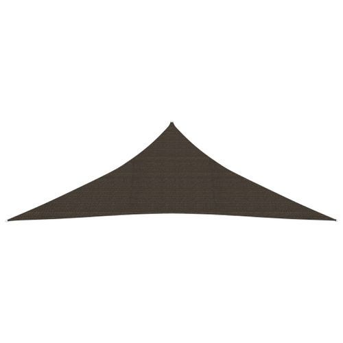 Voile d'ombrage 160 g/m² Marron 3,5x3,5x4,9 m PEHD 2 - Photo n°3; ?>