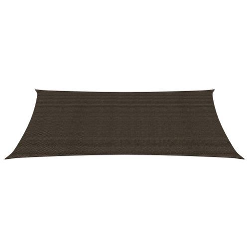 Voile d'ombrage 160 g/m² Marron 3x5 m PEHD - Photo n°3; ?>