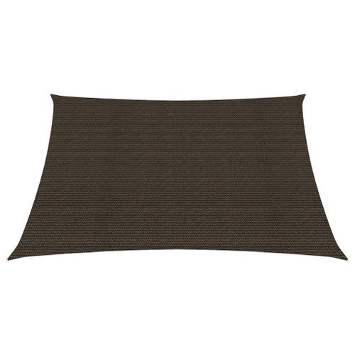 Voile d'ombrage 160 g/m² Marron 4,5x4,5 m PEHD - Photo n°3; ?>