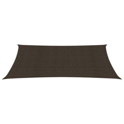 Voile d'ombrage 160 g/m² Marron 4x7 m PEHD - Photo n°3; ?>