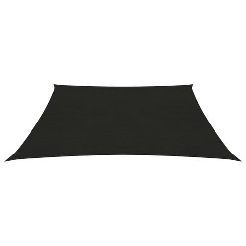 Voile d'ombrage 160 g/m² Noir 2,5x2,5 m PEHD - Photo n°3; ?>