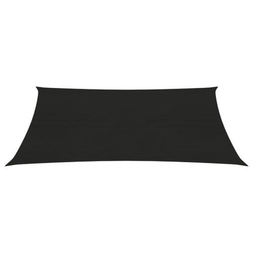 Voile d'ombrage 160 g/m² Noir 2,5x3,5 m PEHD - Photo n°3; ?>